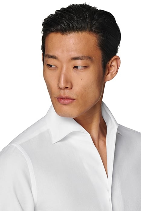 WHITE ONE PIECE COLLAR EXTRA SLIM FIT SHIRT WHITE 6