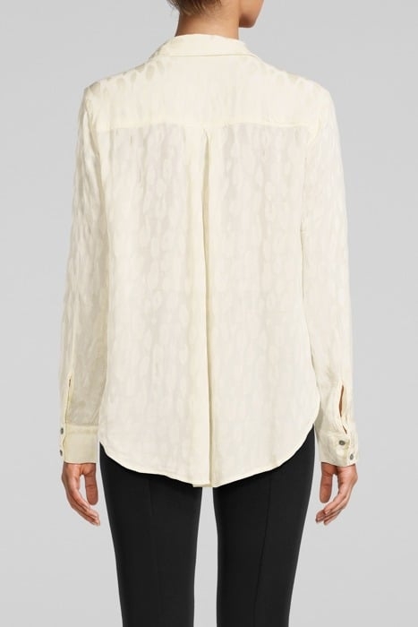 SPLIT BACK BUTTON DOWN MILKY WHITE 2
