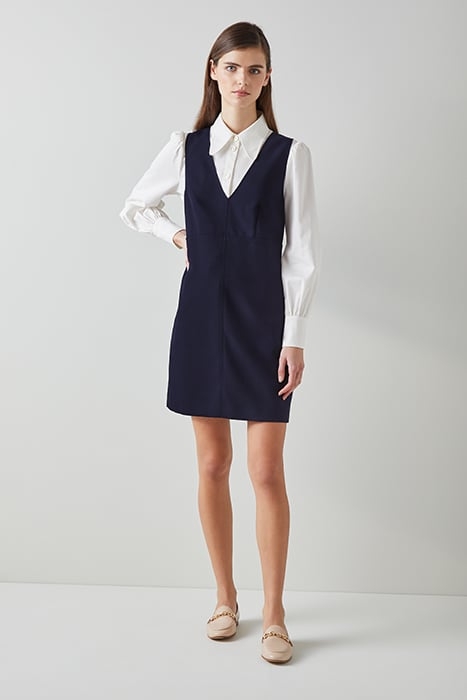 MARINER PINAFORE MINI DRESS NAVY 4