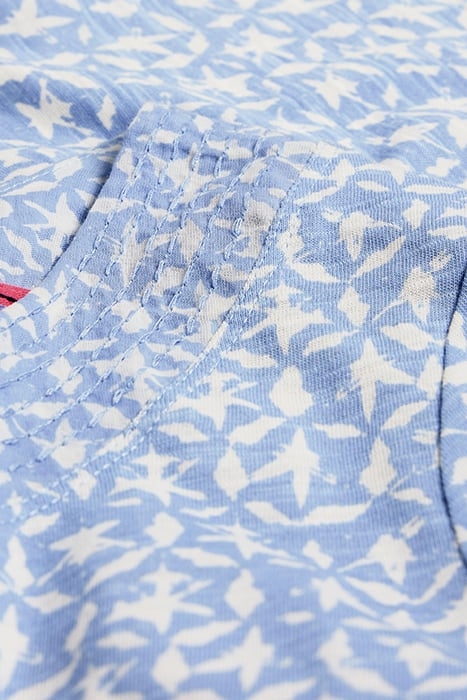WEAVER JERSEY TOP BLUE PRINTED 4
