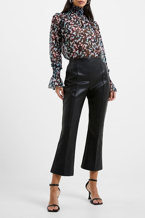CLAUDIA PU STRETCH TROUSER BLACK 1
