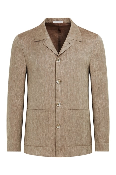 TAUPE HERRINGBONE RELAXED FIT SHIRT-JACKET TAUPE 4