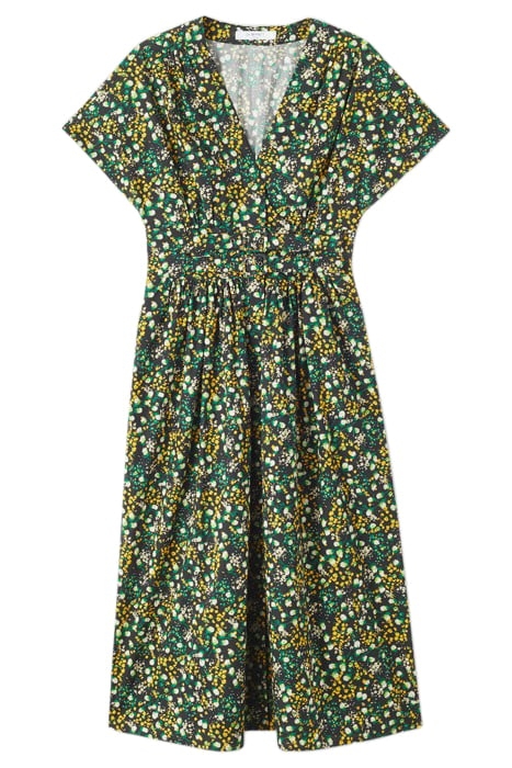 EVA MEADOW MIDI DRESS BLACK 3