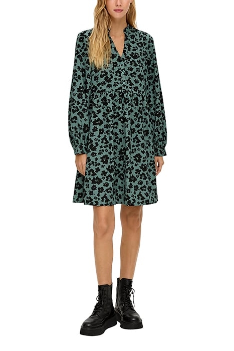 S.OLIVER DRESSES GREEN PRINT 1