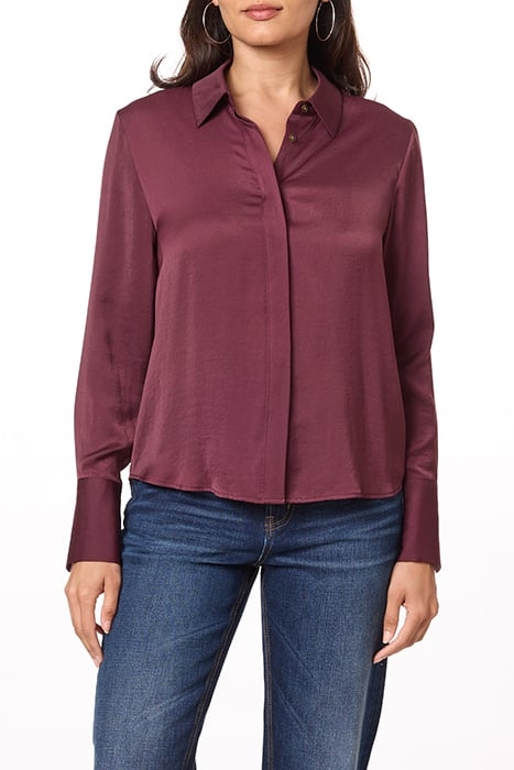 SHIRT WITH SPLIT BARREL CUFF BURGUNDY 2