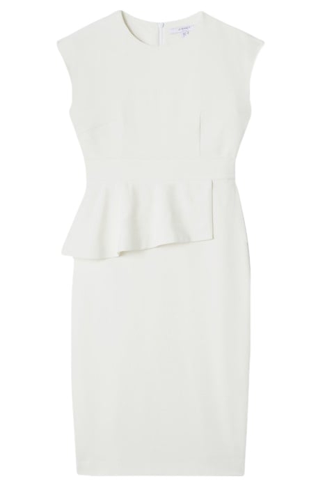 MIA FITTED MIDI DRESS IVORY 2