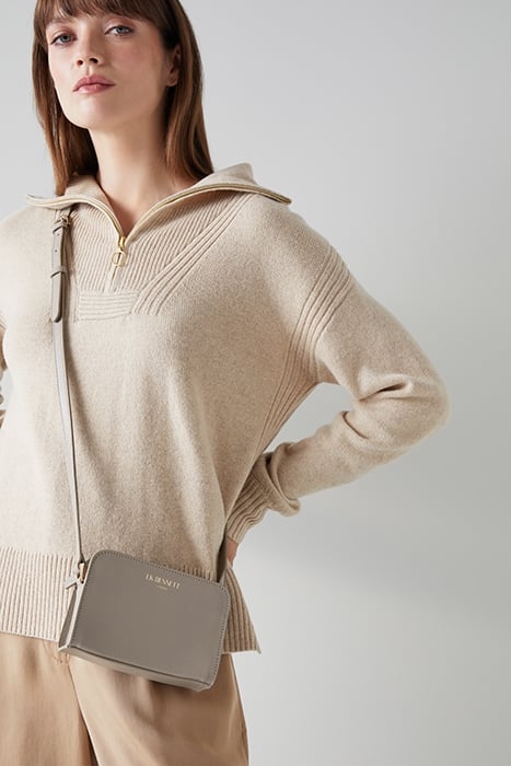 SH MARIE CROC EFFECT TAUPE 2