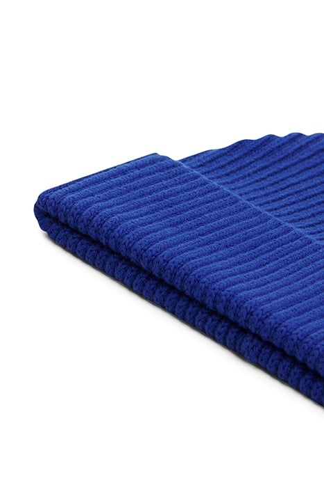 BEANIE ORGANIC COTTON-STRETCH BLUE 2
