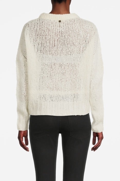 CREW-NECK PEARL WHITE 2