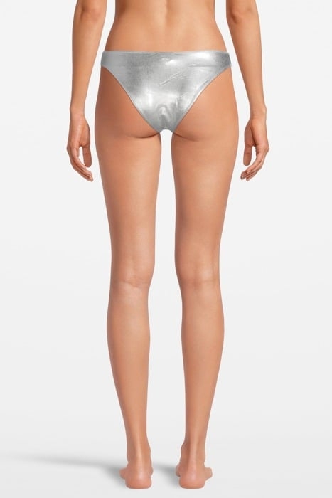 LAMINATED BIKINI BOTTOM SILVER 2