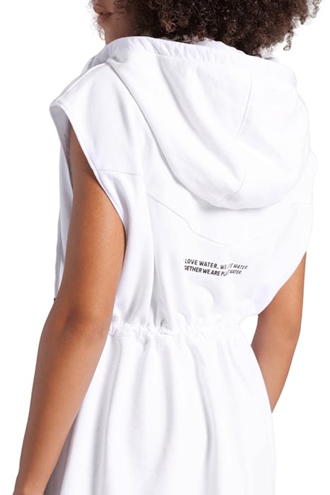 WOMEN'S HOODED SLEEVELESS JACKET MPH WHITE 5