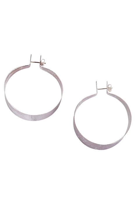 LOOP EARRINGS SILVER MET 2