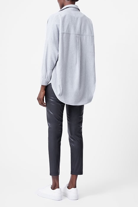 FLANNEL POPOVER LIGHT GREY MEL 3