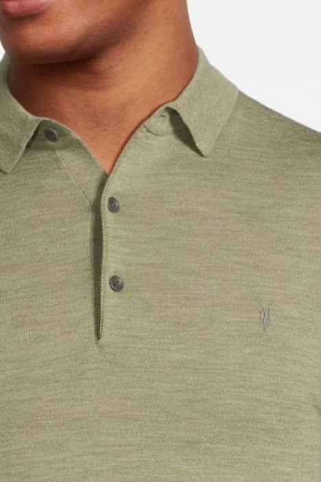 MODE MERINO SS POLO HERB GREEN 4