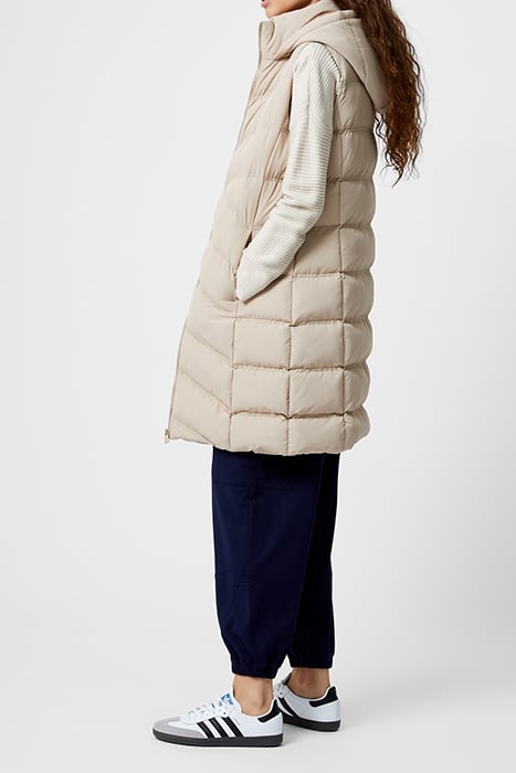 GILET ROW HOOD MID CAMEL 4