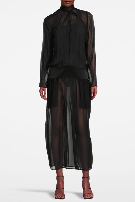 LIGHT FLOWY DRESS BLACK 1