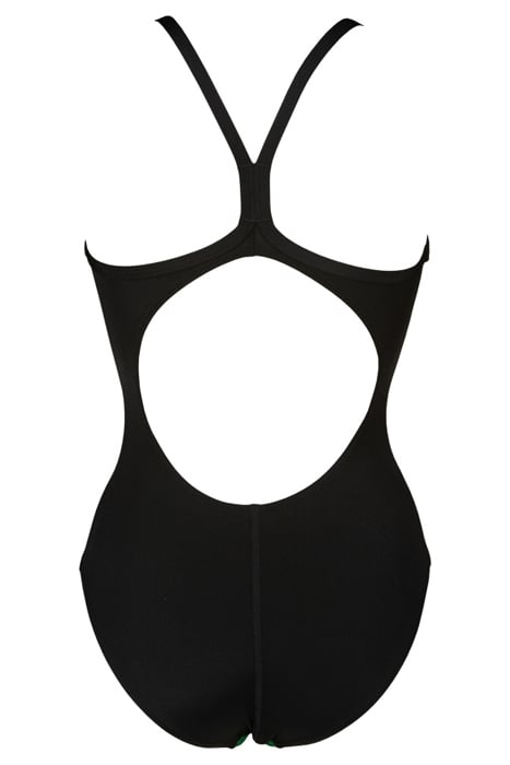 W SPRAYPAINT LIGHT DROP BACK ONE PIECE GREEN-BLACK 4