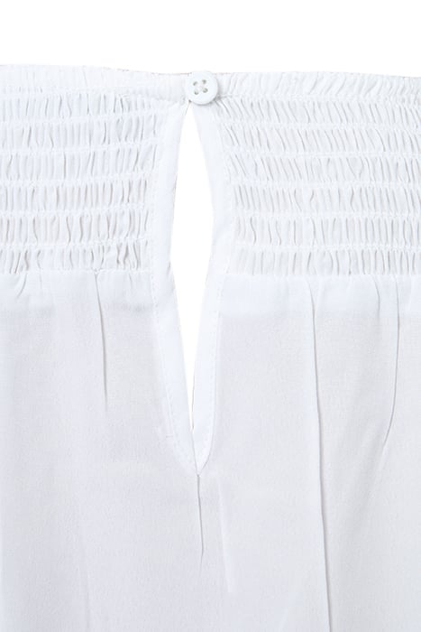 RUCHED SHOULDER SS WHITE 3