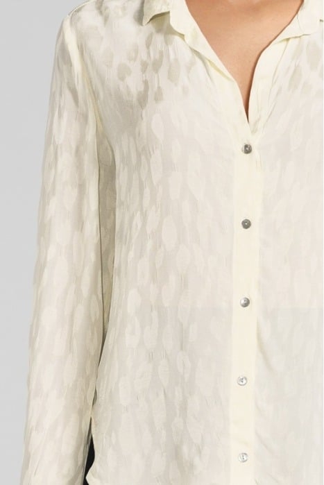 SPLIT BACK BUTTON DOWN MILKY WHITE 4