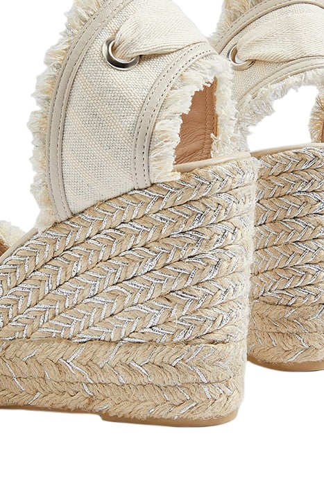 SOFIA FRAYED ESPADRILLES ECRU 5