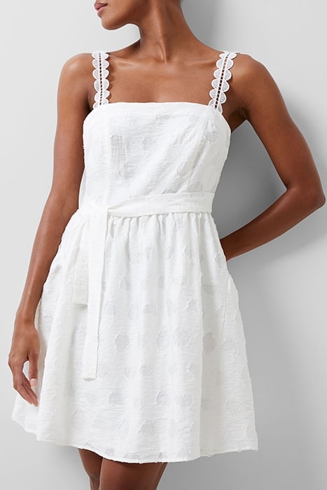 FREYA ORGANZA BURNOUT DRESS WHITE 1