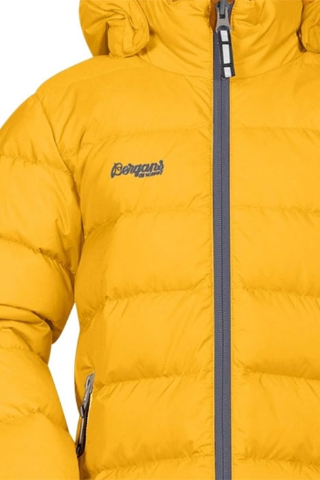 RØROS DOWN YOUTH JKT MUSTARD YELLOW / SOLID DARK GREY 2