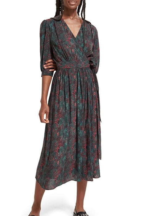 MIDI WRAP DRESS SNAKE 6