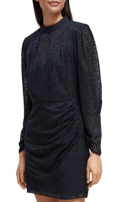 MOCK NECK MINI DRESS WITH OPEN BACK DETAIL NIGHT 6