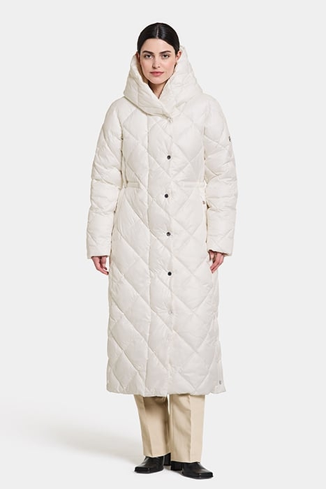 SAGA WNS COAT L WHITE FOAM 2