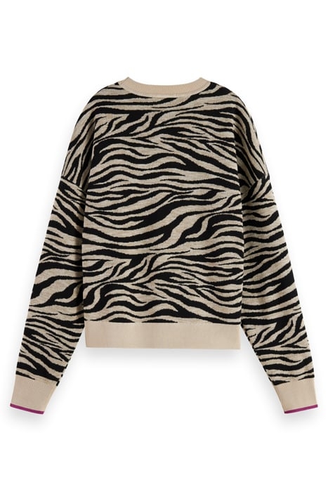 TIGER JACQUARD CREW NECK PULLOVER TIGER JACQUARD 5