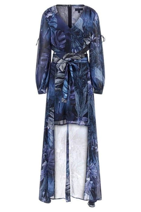 LS FARRAH DRESS ETCHED TROPICAL PRIN 3