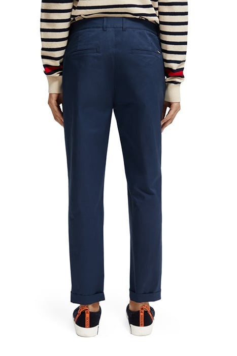 BLAKE - STRETCH POPLIN PLEATED CHINO STEEL 2