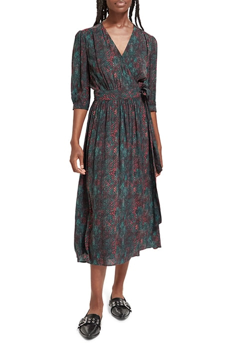 MIDI WRAP DRESS SNAKE 1