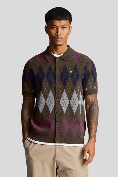 BRITISH ARGYLE POLO OLIVE 1