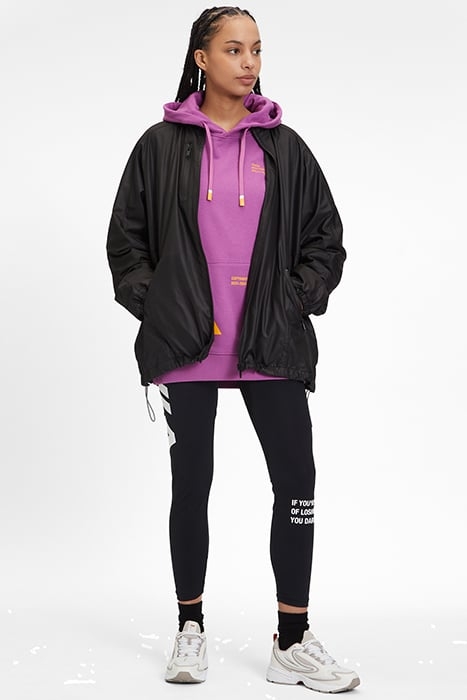 K-WAY WITH SEAM DETAILS AND LOGO ON THE BACK BLACK 3