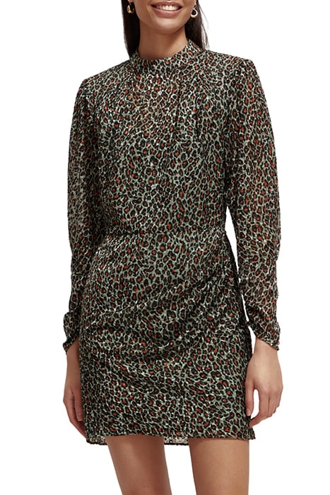 MOCK NECK MINI DRESS WITH OPEN BACK DETAIL CREATURES OF THE 1