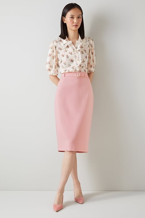 SK PERDY - CREPE BELTED LIGHT PINK 1