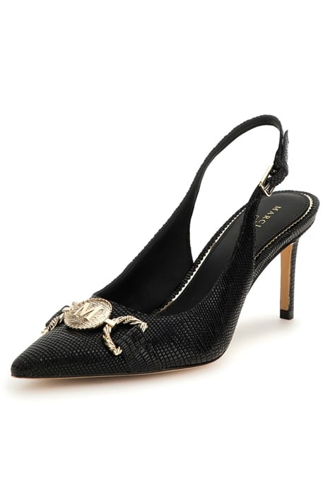 KABAIL SLING BACK LIZARD BLACK 5