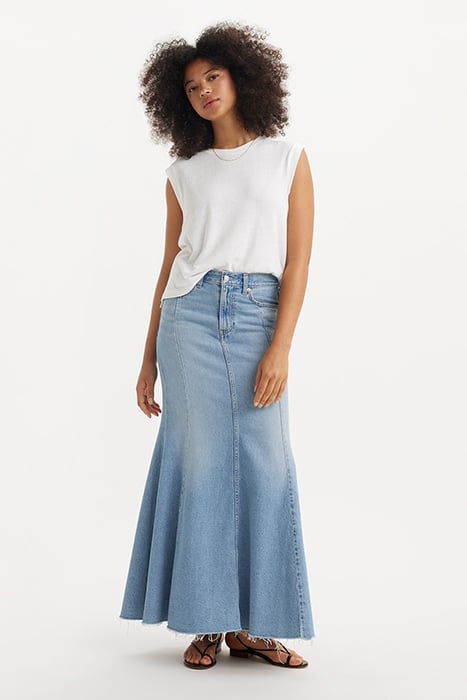 MERMAID DENIM SKIRT BLUE 7