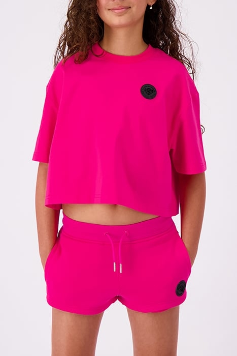 GRL CROPPED TEE PINK 1