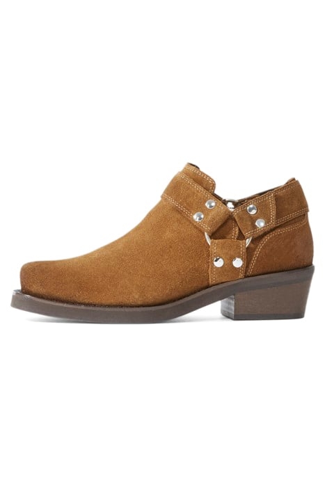 BOTTINES BASSES EN DAIM AVEC BOUCLES BROWN 3