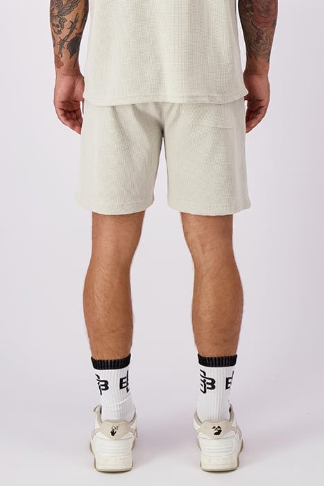 MONOGRAM WAFFLE SHORTS GREY 2