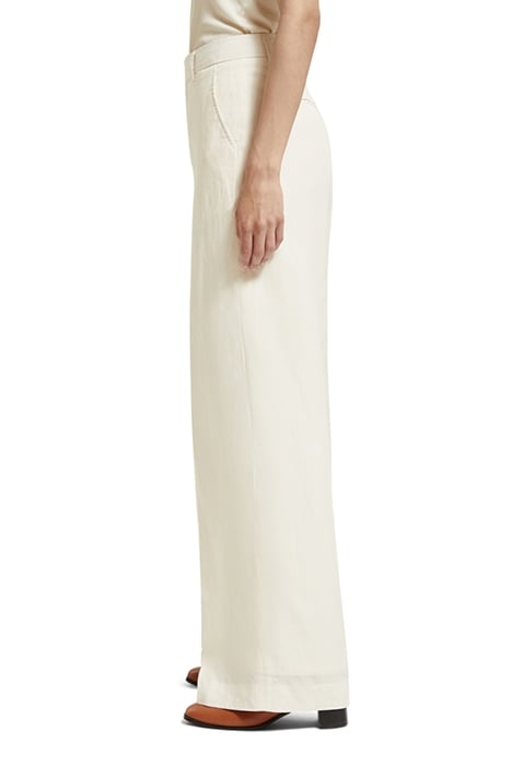 HANA - TAILORED HIGH RISE WIDE LEG PANTS ECRU 6