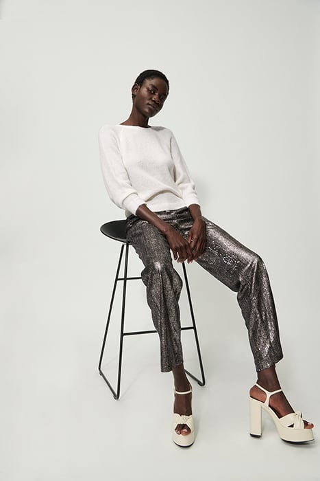 FLARED SEQUIN PANTS THE LAME FANCY 7