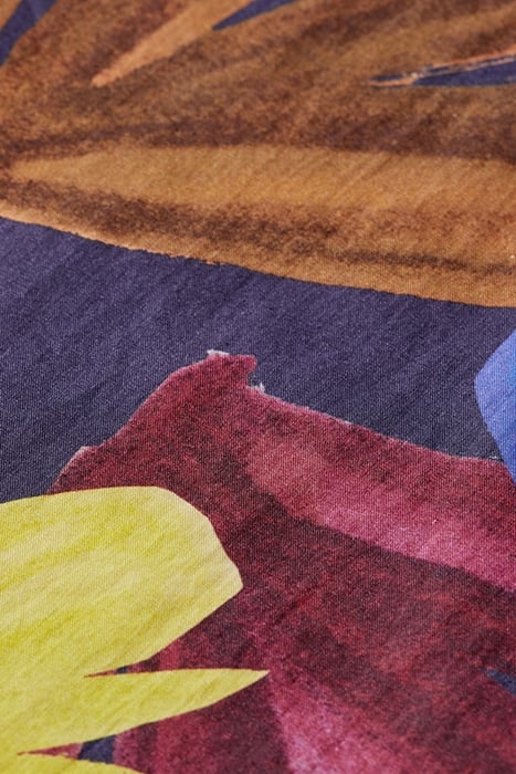 PRINTED SHIRT DRESS IN ORGANIC COTTON FLOWER CAMO 8