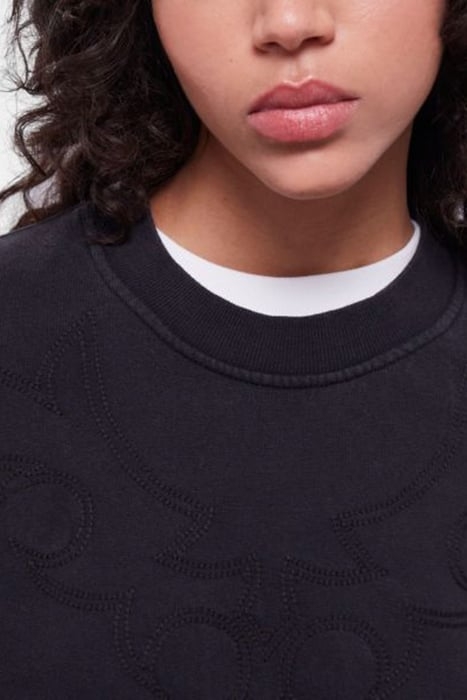 SWEAT WESTERN BLACK WASHED 4