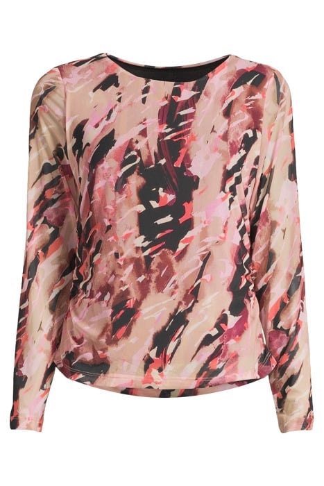 COMMA T-SHIRTS BROWN AOP 3