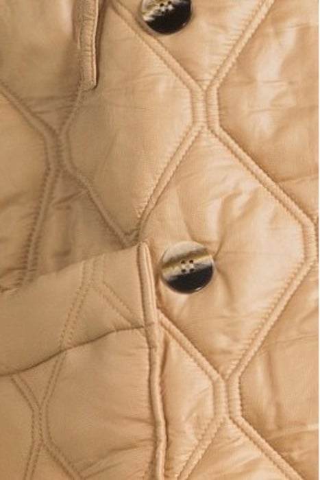 SHINY QUILT HOODED JACKET TANIN 5