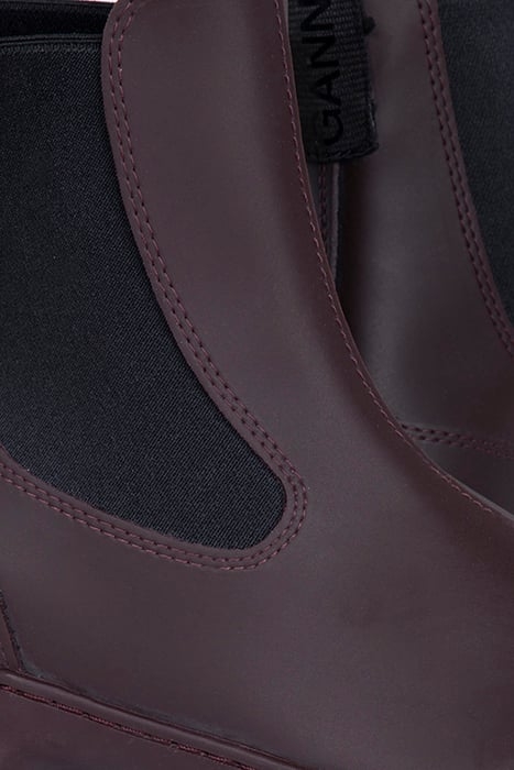 RECYCLED RUBBER CITY BOOT BURGUNDY 4