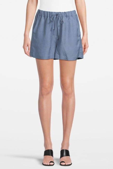LINEN SHORTS BLUE 1